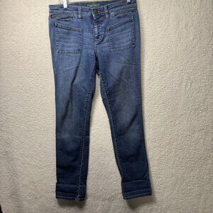 LRL Ralph Lauren Jeans Co. Women's Mid-Rise Straight Blue Denim Jeans Size 6